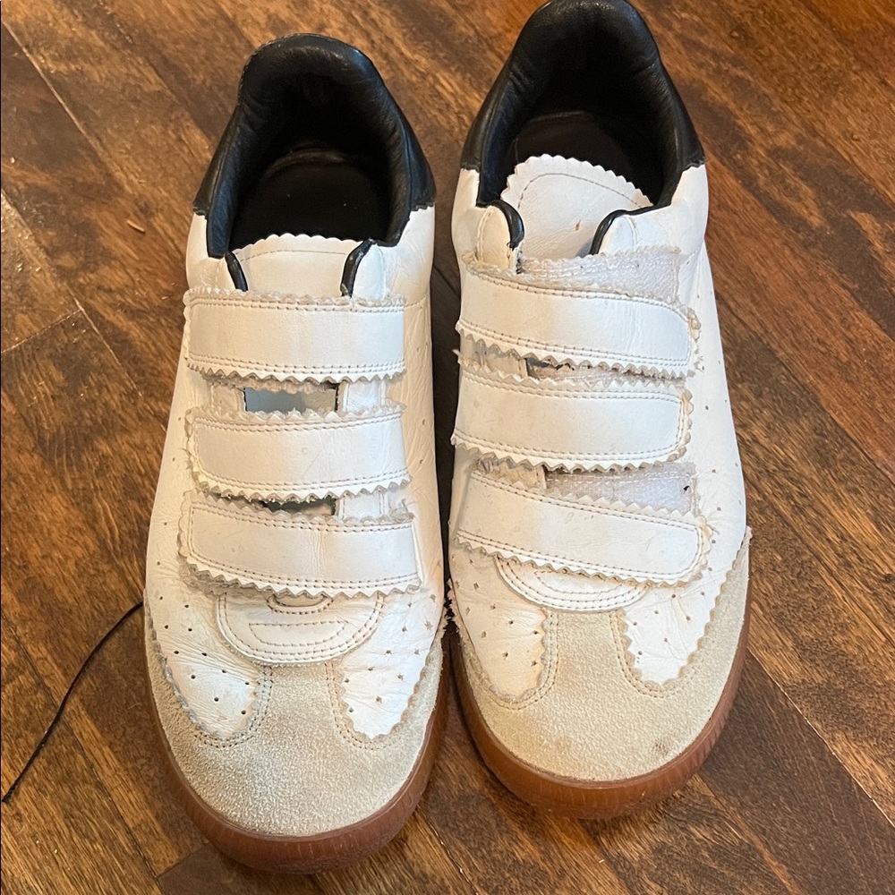 Isabel Marant White Velcro Sneakers